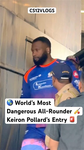 World’s Dangerous Allrounder Keiron Pollard’s Entry with security #Shorts#India#cricket#ipl