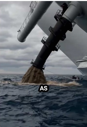 Dumping waste from ships into the sea TikTok