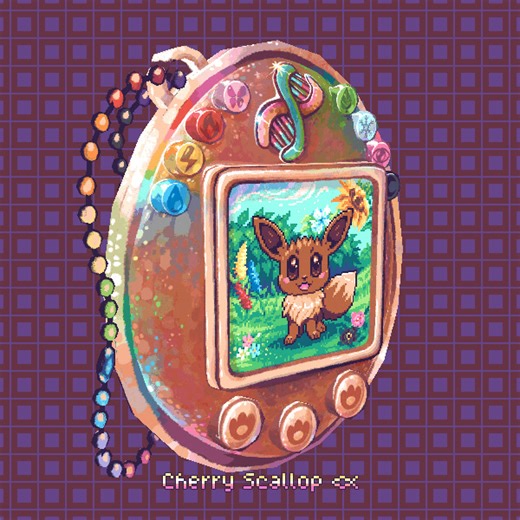 2.6K views · 193 reactions | Where's the campaign to throw money at making this adorable Eevee Tamagotchi a real thing?  "Eevee 3D Virtual Pet" by CherryScallop: https://bit.ly/3o7pXCH | DeviantArt | Facebook