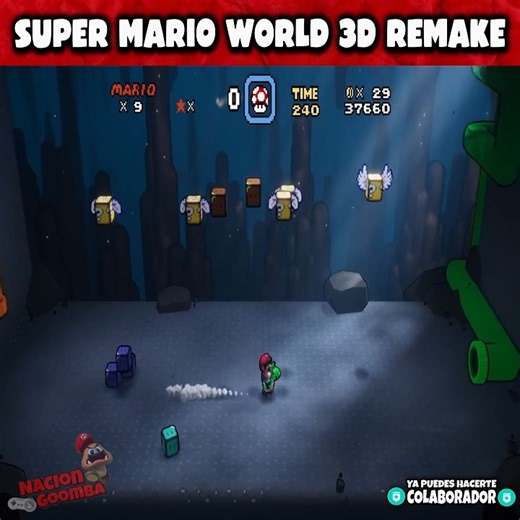 151K views · 2.8K reactions | Super Mario World 3D Remake | World #1 #supermarioworld #supermariobros #supermario #SuperMarioBrosWonder #supermariogalaxy #supermario64 #SuperMarioOdyssey #mariobros #videogames #retrogaming #gaming #nintendo #retro #Classic #gameplay #gamingcommunity #gamingvideos #nostagia #snes #streetfighter #capcom #arcadegames #arcade1up #capcom #capcomgames #konami #konamigames #segagenesis #segamegadrive | Nación Goomba | Facebook