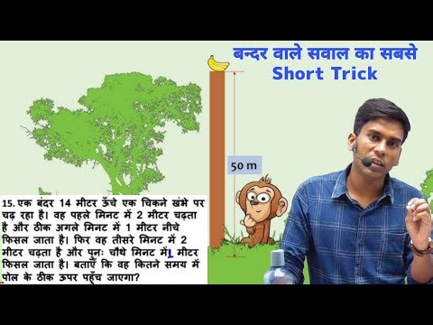 Maths Questions Based on Monkey | Maths Short Tricks for all Gov Exams