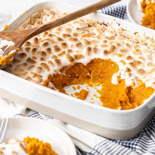 Sweet Potato Casserole with Marshmallows