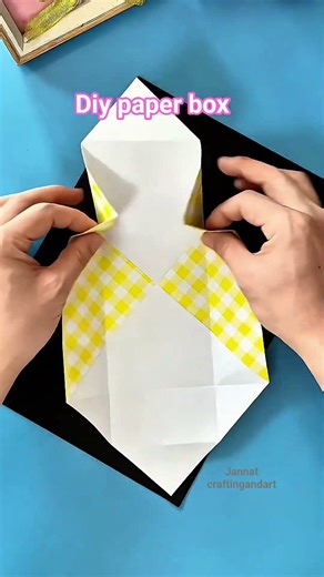 Diy Paper box🎁 diy paper storage box❤️ #diy #origami #easycraft #satisfying