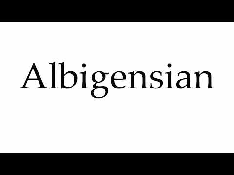 How to Pronounce Albigensian