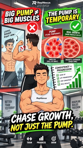 Big Pump vs Big Muscles: The Truth About Muscle Pumps! 🛑 | #homeworkout #fitnessmotivation