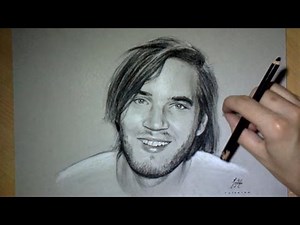 Drawing time lapse: PewDiePie Portrait