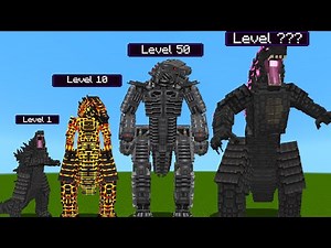 Every Godzilla Evolution vs Random Mobs! in Minecraft!