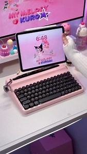 9.6K views · 1.4K reactions | ⭐️ unbox a pink RETRO TYPEWRITER...