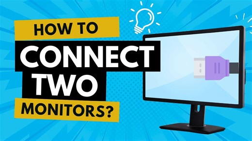 How to Connect Two Monitors To One Laptop? Tech Tutorial