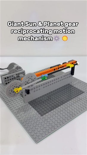 Giant LEGO Sun & Planet Gear Mechanism⚙️☀️#LegoTechnic#Engineering