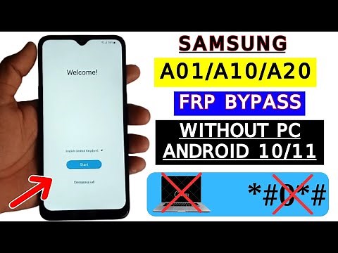 Samsung A01/A10/A20 FRP Bypass Android 11/10 Without Pc | Reset FRP Lock/Google Account Bypass 2024