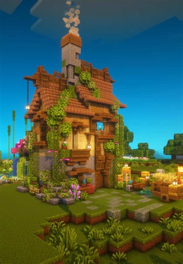 Tutorial? Starter House in Minecraft builds by Lean #minecraft #minecraftbuilding #fouryoupage #fyp