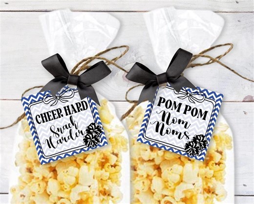 Printable Cheer Squad Snack Tag, Cheer Favor Gift Tags, Game Day Goody Bag Party Favor, Snack Mom Cheer Tag Ideas, Cheer Birthday Favor Tag - Etsy