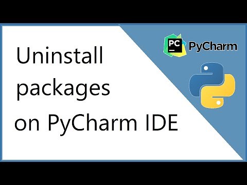 How to uninstall a python package on PyCharm IDE (2021)
