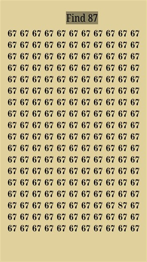 Find the Number 87 - Math Quiz #math #quiz #shorts #gk #education #guess #ytshorts #yt #iqtest