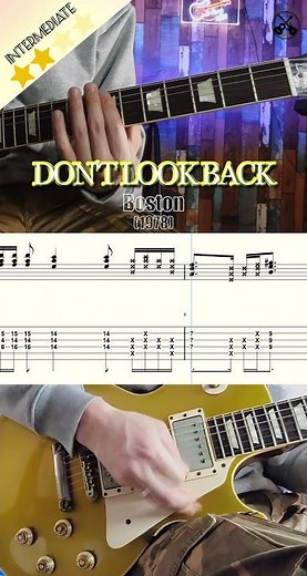 Don’t Look Back -Boston- guitar riff(+TAB) ‪@luka_r_guitarist‬