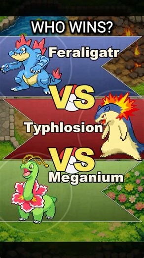 Feraligatr vs Typhlosion vs Meganium — Who Really Owns Johto?