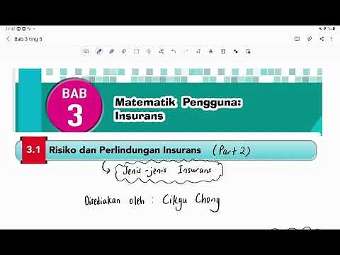 Bab 3 Matematik Tingkatan 5 (KSSM) (Part 2): Jenis -jenis insurans