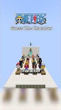 One Piece Minecraft Guess The Character