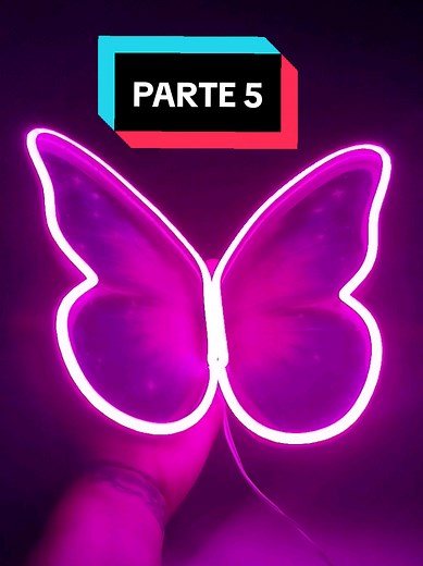 TUTORIAL MARIPOSA EN 3D CON NEON FLEX ✨✨✨ #neon #neonflex #tutorial #mariposa #curso #capacitate #aprende #emprende