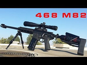 M82 Sniper Paintball Gun Accuracy Shooting Demo 4" Pole at 50 Yards