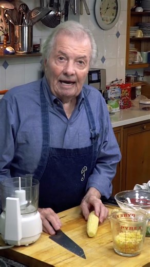 Craving a fresh treat this summer? Try Jacques Pépin’s simple but tasty recipe for fresh corn purée. #jacquespepin #cooking #foodtok #pbs