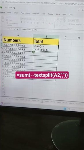 Excel Hack You NEED: TEXTSPLIT + SUM 💡