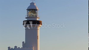 MS Spinning light in white lighthouse