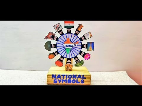 National Symbols Of India Model(DIY)With Movement, Using Waste Material For Independence Day Project