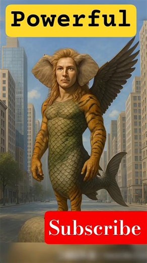 AI Fantasy Creature Transformation | Epic Hybrid Character in City | AI Art Video