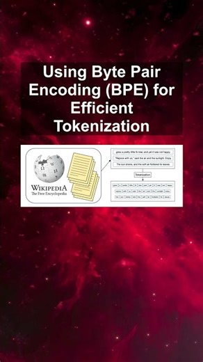 Using Byte Pair Encoding (BPE) for Efficient Tokenization #ai #artificialintelligence Using Byte