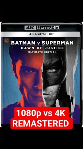 Batman v Superman 2016 (1080p vs 4K) #4k #movie #matrix9 #batman #superman #dc #dceu #bluray #film