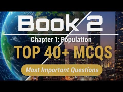 Chapter 1 – Population | Class 12 Geography| Most Important MCQs for Board Exam 2025–26