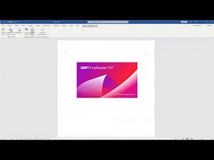 How to open a PDF or a scan in Microsoft® Word