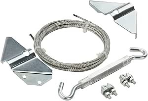 National Hardware N192-211 Anti-Sag Gate Kit, For Exterior Use, Coated with WeatherGuard Protection, Zinc-Plated