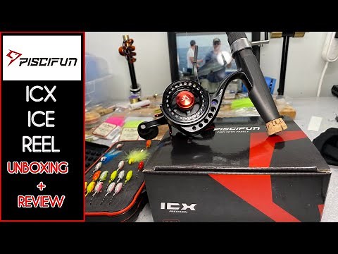 PISCIFUN ICX Inline Ice Reel Unboxing, Review and Initial Thoughts. Drop Speed Demo.
