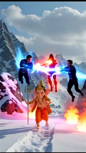 Bal Ganesh & Blue Hero 1