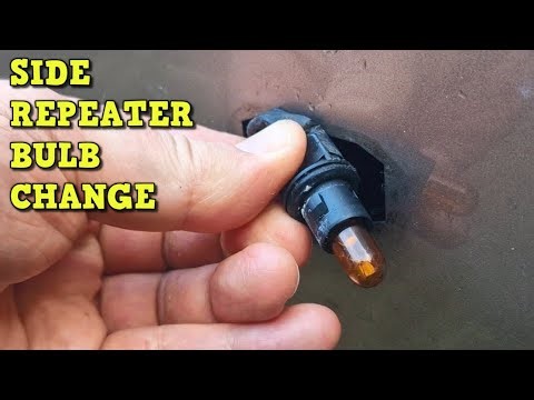 Side Repeater Bulb Change - Nissan Note