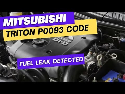 Mitsubishi Triton P0093 (fuel leak detected)