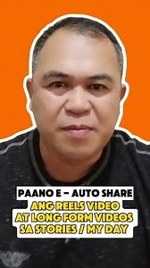157 reactions · 16 shares | Paano nga ba E - Auto Share ang Reels video at Long form videos sa Stories #reelstrending #highlightsシ゚ #tips #contentcreator #facebookpost #follower #trendingreels #tutorial #williamlaquintanabasajr | William Laquinta Nabasa Jr. | Facebook