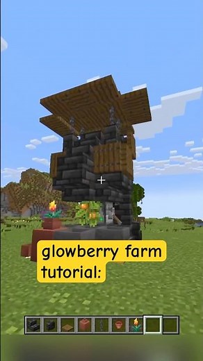 Glow Berry Farm Tutorial 💛 #Minecraft #MinecraftTutorial #MinecraftBuilds