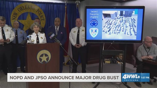 Officials announce major drug bust in Orleans, Jefferson parishes