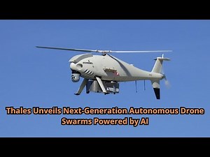 Thales Unveils Next Generation Autonomous Drone Swarms Powered by AI - YouTube