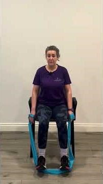 Rowing with band – seated, standing