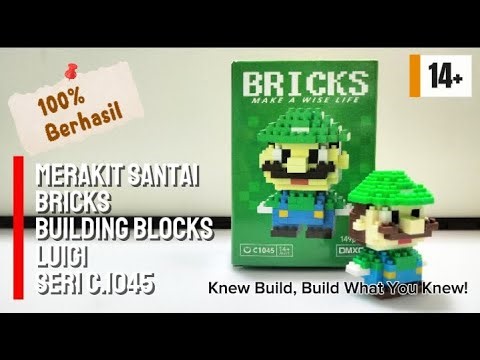 Casual Assembly Lego Bricks Luigi Series C-1045