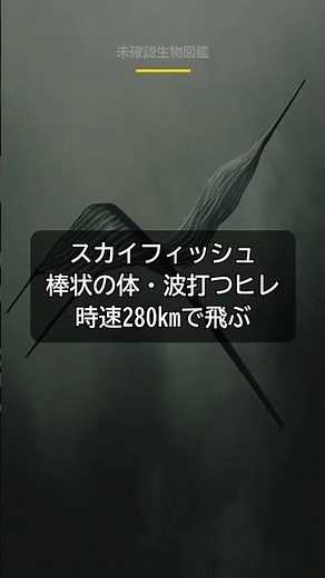 【UMA】あなたの動画にも写ってるかも…？空飛ぶ謎生物スカイフィッシュ