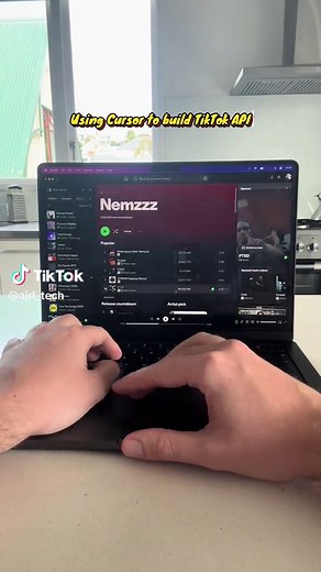 Using Cursor AI to build TikTok API #ai #cursor #ide #aicoding #programming #coding #fyp #typescript #javascript #tiktokapi