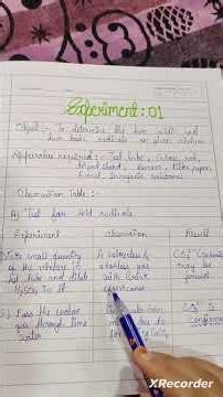 Test for 2 acidic radicals carbonate ion and chloride ion ( chromyl chloride test )