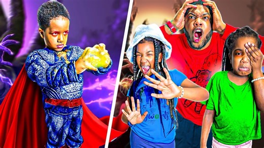 Dad bitten by angry vampire girl in scary family spoof