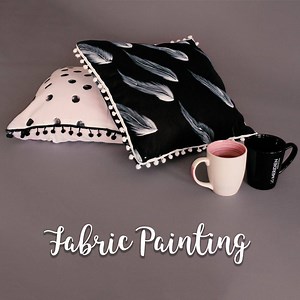 Fabric Painting Instagram: https://www.instagram.com/ventunoart #Fabricpainting #Painting #Fabric #CushionCover #Cushion | Art All The Way